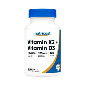 Nutricost Vitamin K2 + Vitamin D3 120 servings