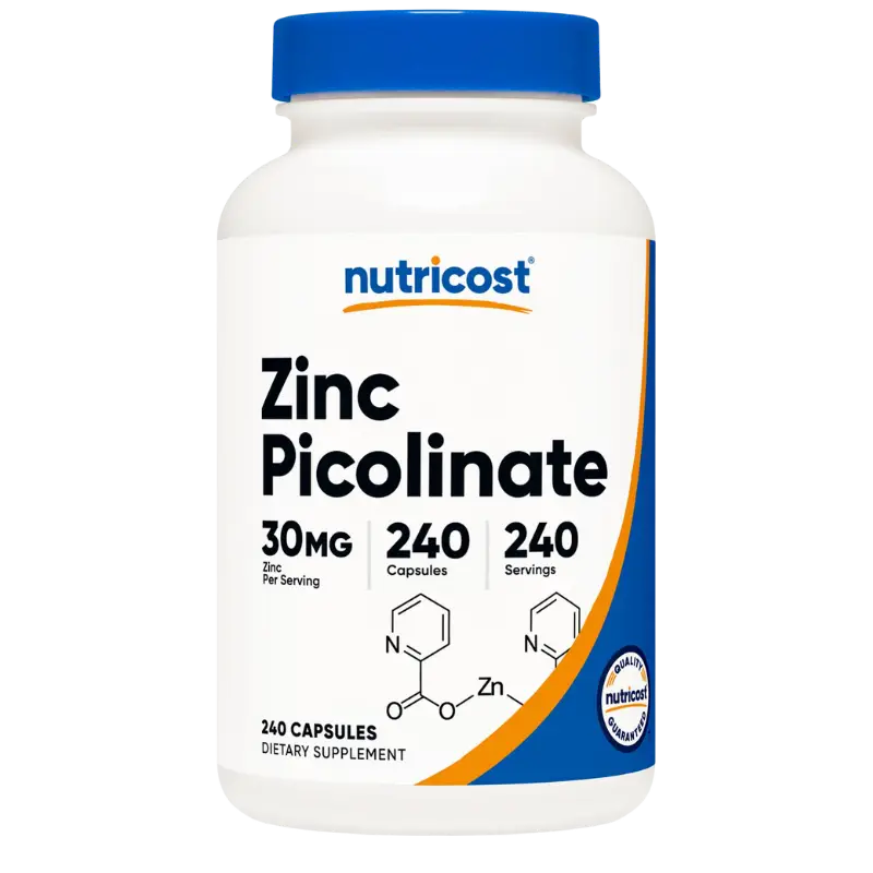 Nutricost Zinc Picolinate 30mg 240 capsules