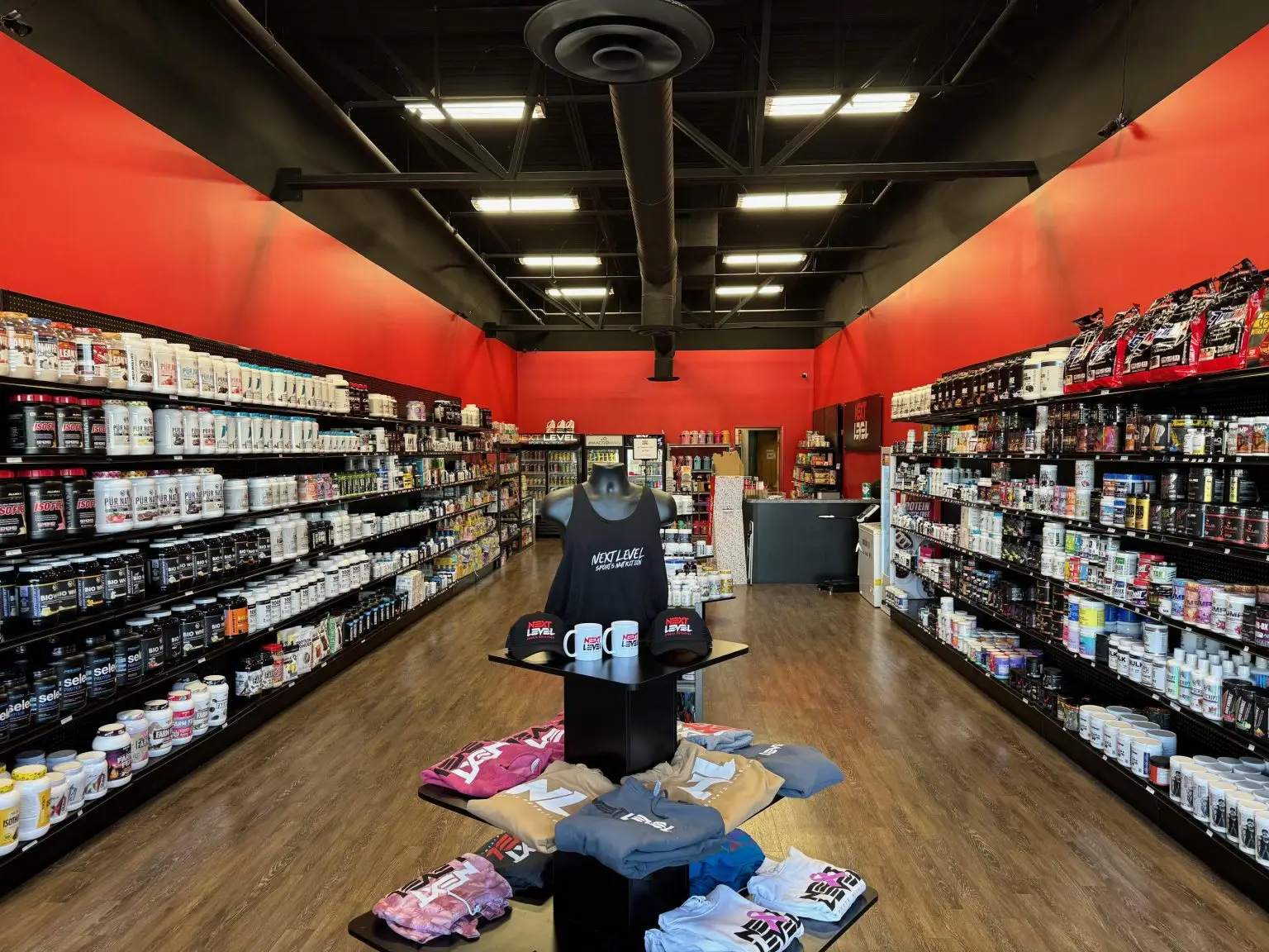 Inside the Next Level Sports Nutrition J-Town / Hurstbourne store