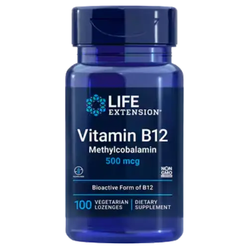 Life Extension Vitamin B12 Methyl 500mcg 100 lozenges