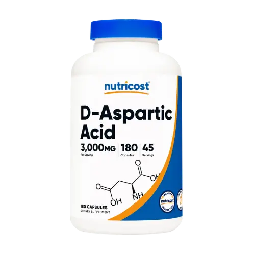 Nutricost D-Aspartic Acid Capsules (180 caps)