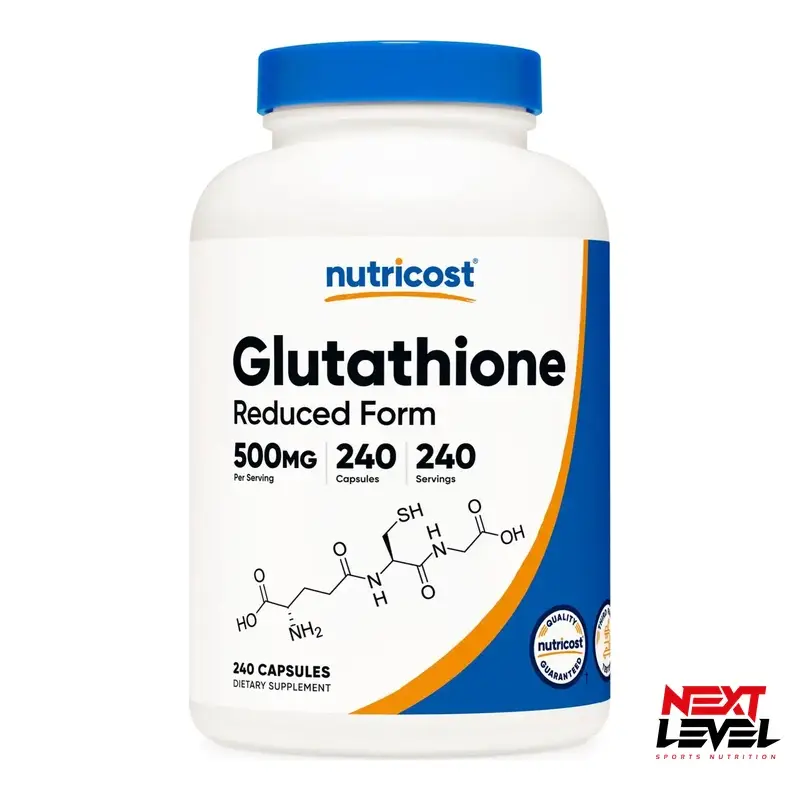 Nutricost Glutathione Capsules 500mg 240ct - Next Level Sports Nutrition