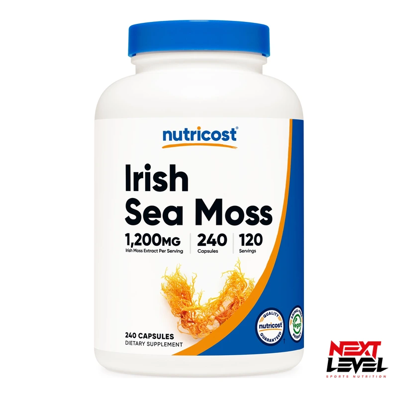 Nutricost Irish Sea Moss 1200mg 240 Capsules - Next Level Sports Nutrition